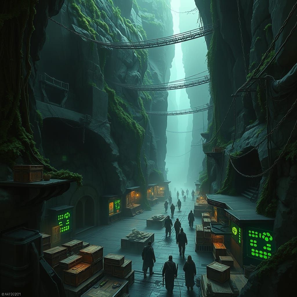 Dagobah's Shadowed Refuge: Smuggler's Rift in Muted Hues