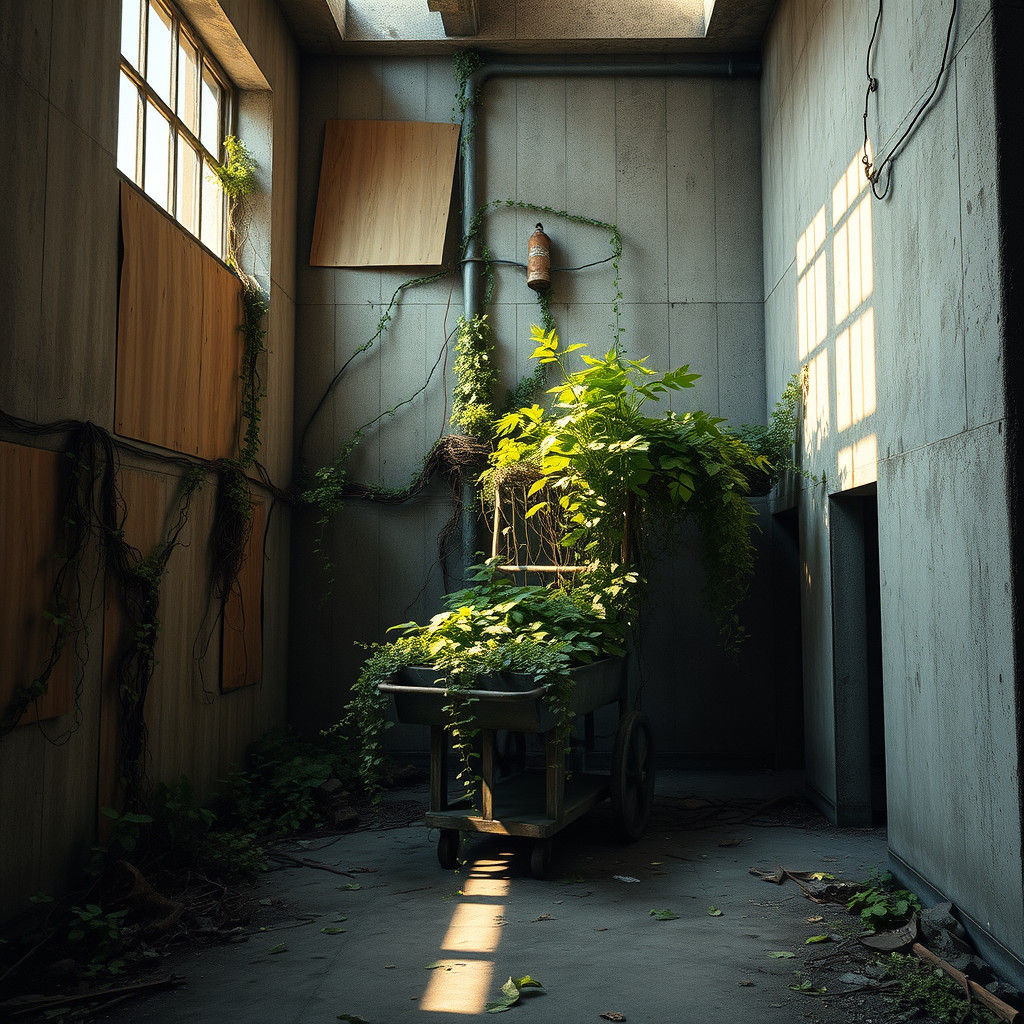 Nature Reclaims Abandoned Tower: Fantasy Concept Art