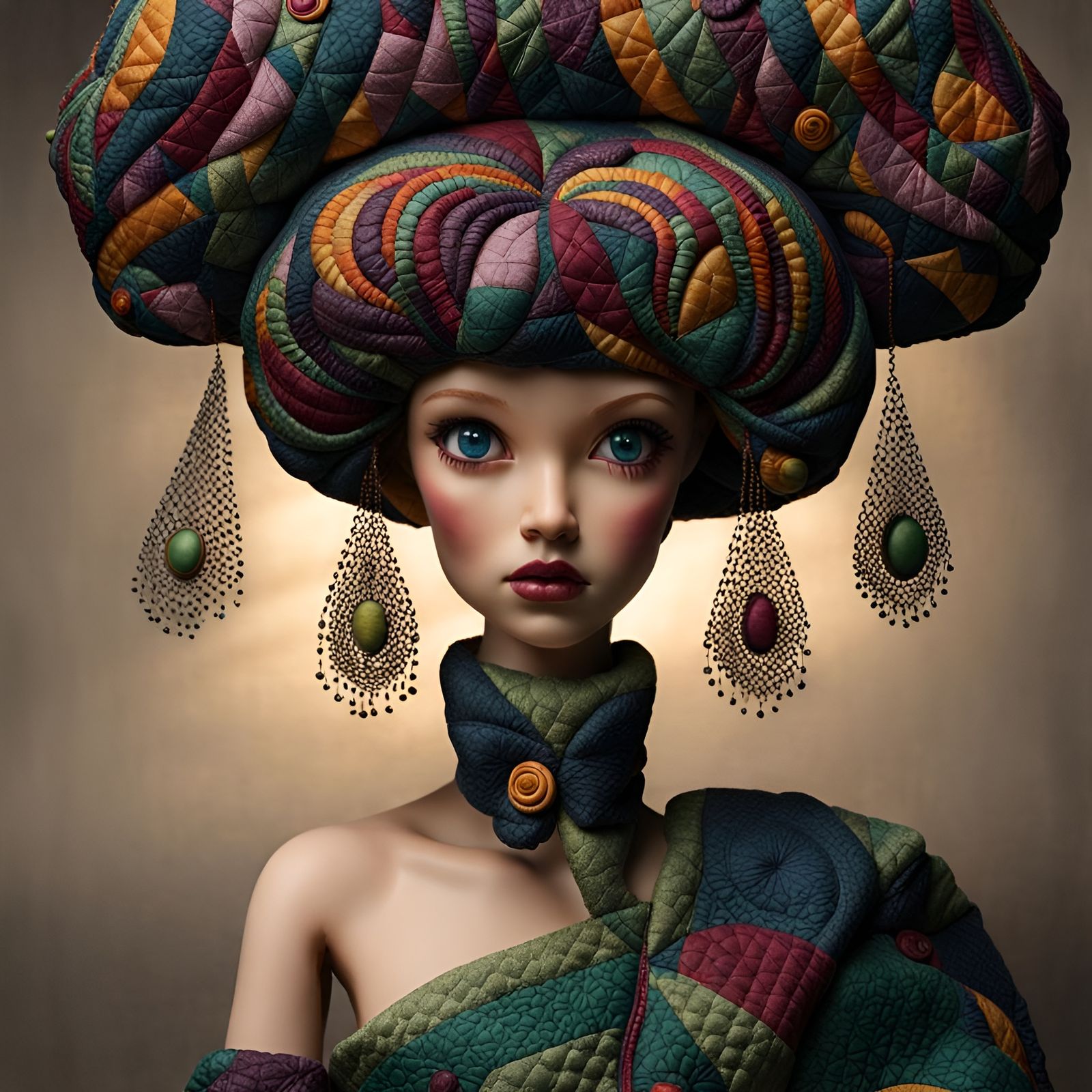 Surreal Living Doll Character Design