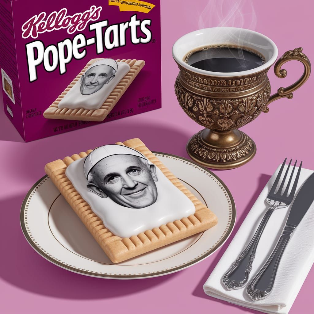 Kellogg's Pope-Tarts with Pope Francis in Frosting