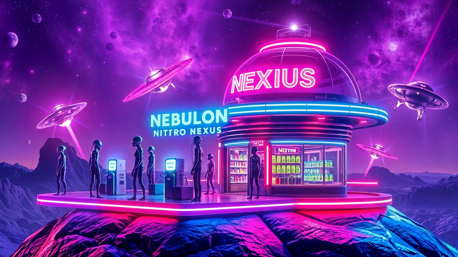 Alien Gas Station (4) - Nebulon Nitro Nexus