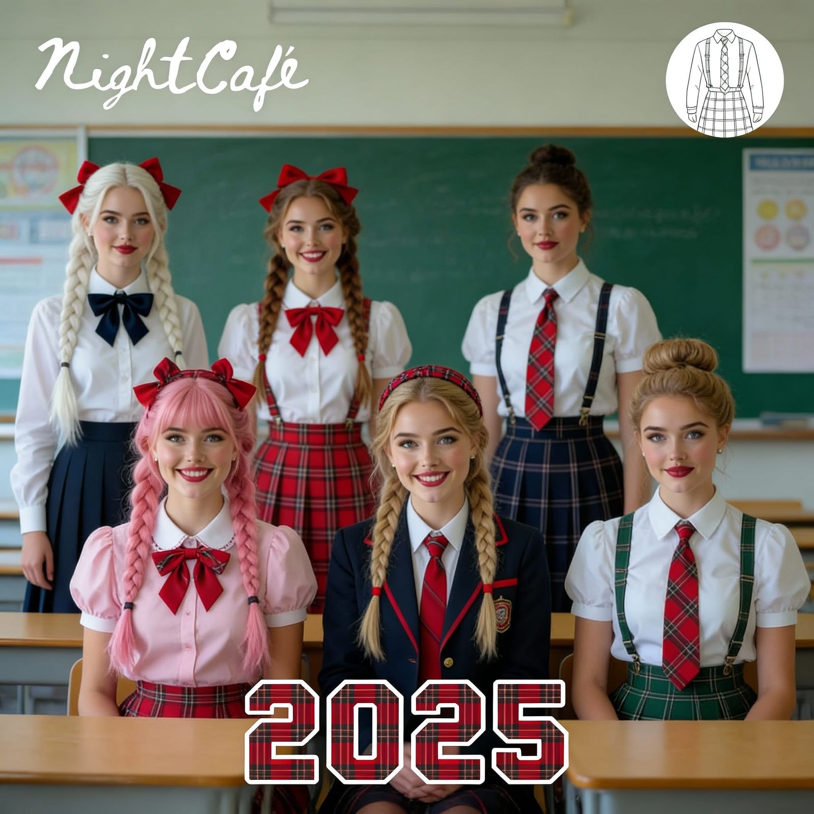 AI Art Collage: 2025 Creations Combined