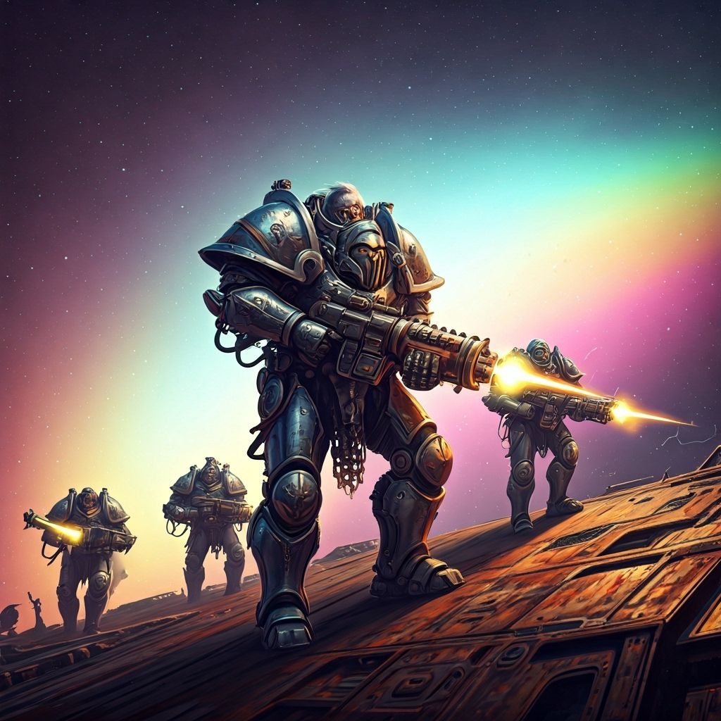 Brotherhood Knights in Rainbow Nebula