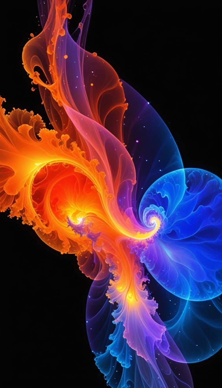 Surreal Mandelbrot Fractal Vortex in 3D