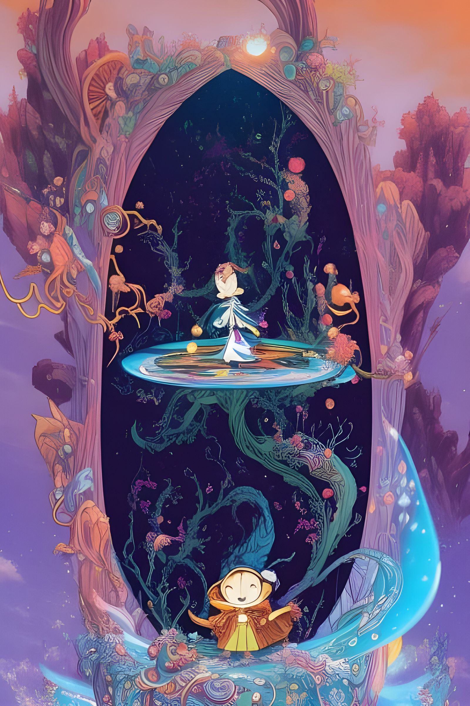 Magical Portal to Another Dimension in Vibrant Colors