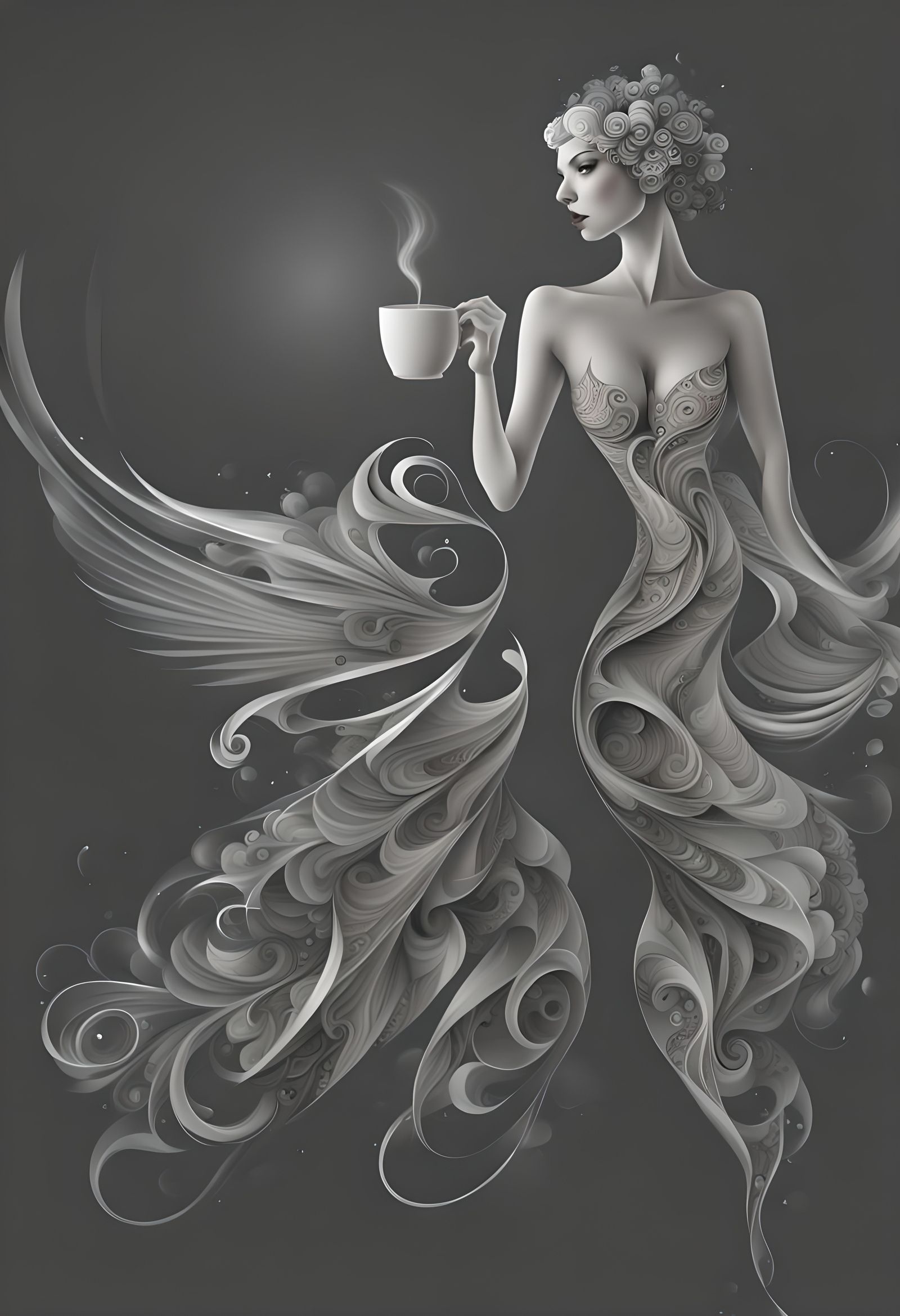 YOUR WISH IS MY COMMAND HERES YOUR COFFEE