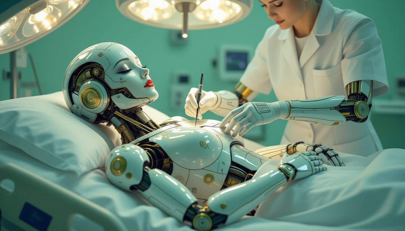 Robotic Medical Center - Where Almost Everyone Is a Robot or...