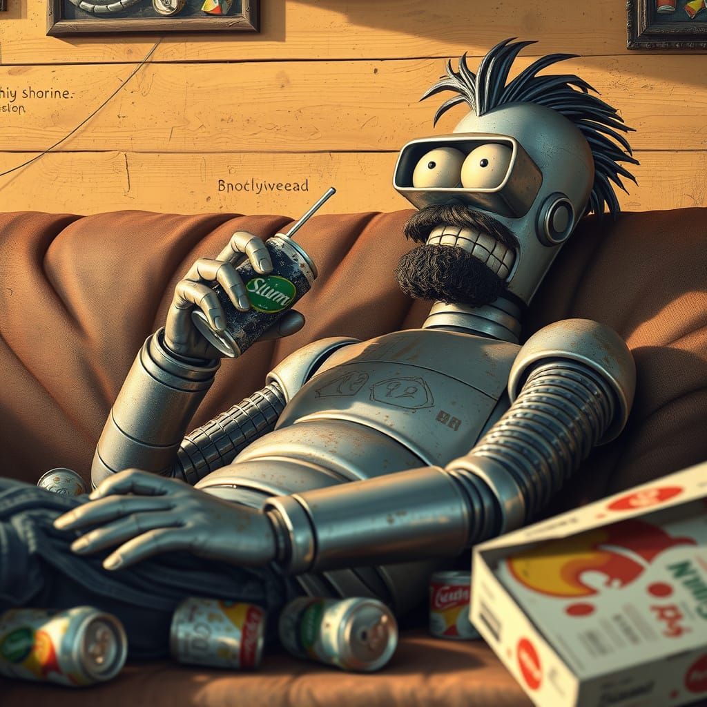 "Another pointless day where I accomplish nothing." (Bender, from Futurama)