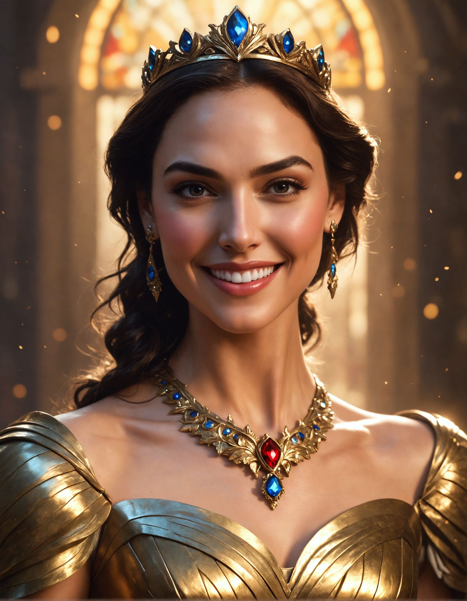 Gal Gadot in Elegant Snow White Portrait