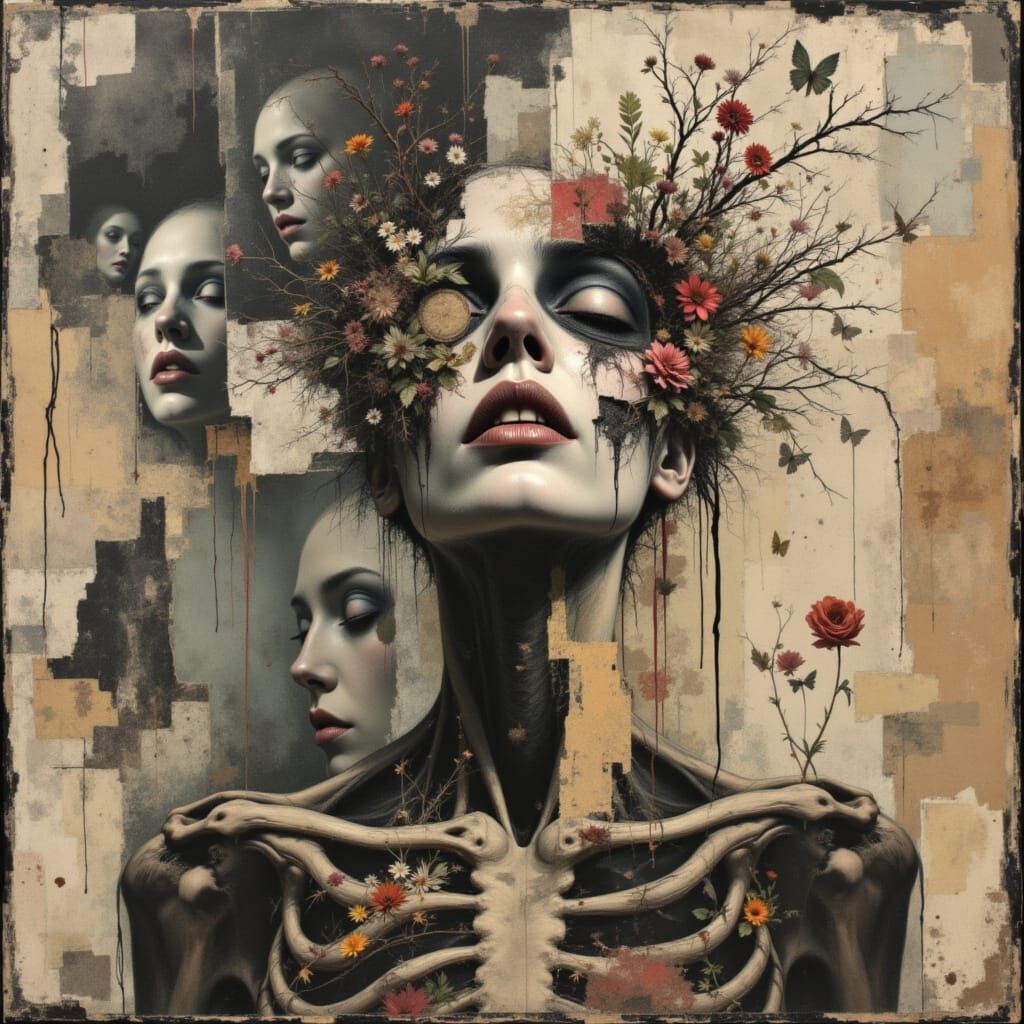 Introspective Collage of Fragmented Identities