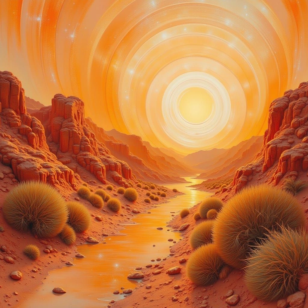 Fairy Punk Goddess in Warm Earthy Hues