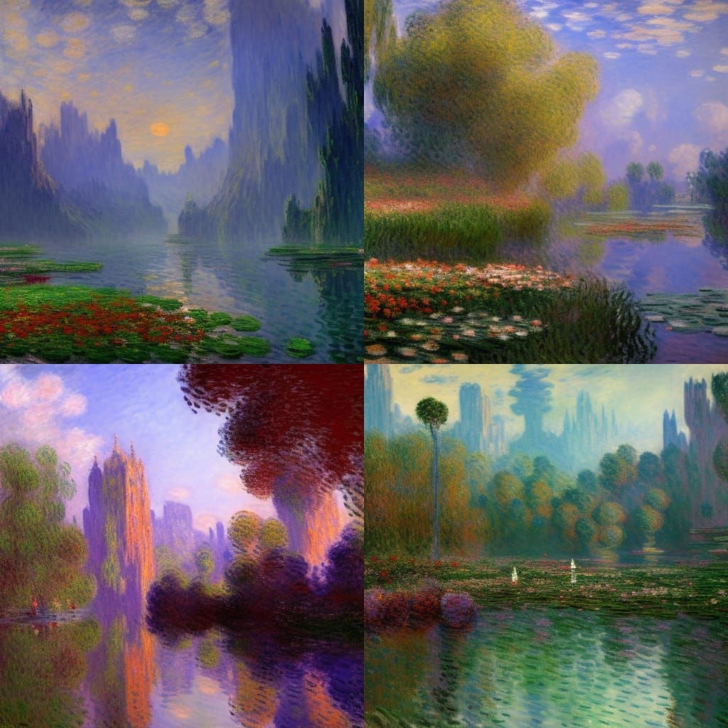 Claude monet painting