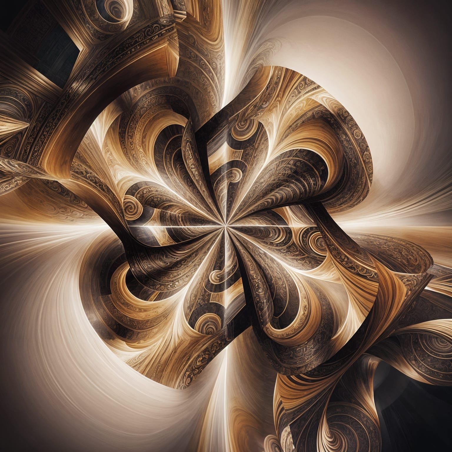 Mesmerizing Kaleidoscope Pattern in Vertigo Art Style
