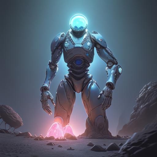 Molecular Machine Mines Crystals on the Moon