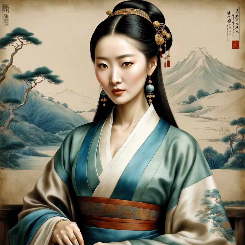 Chinese women by Leonardo Da Vinci