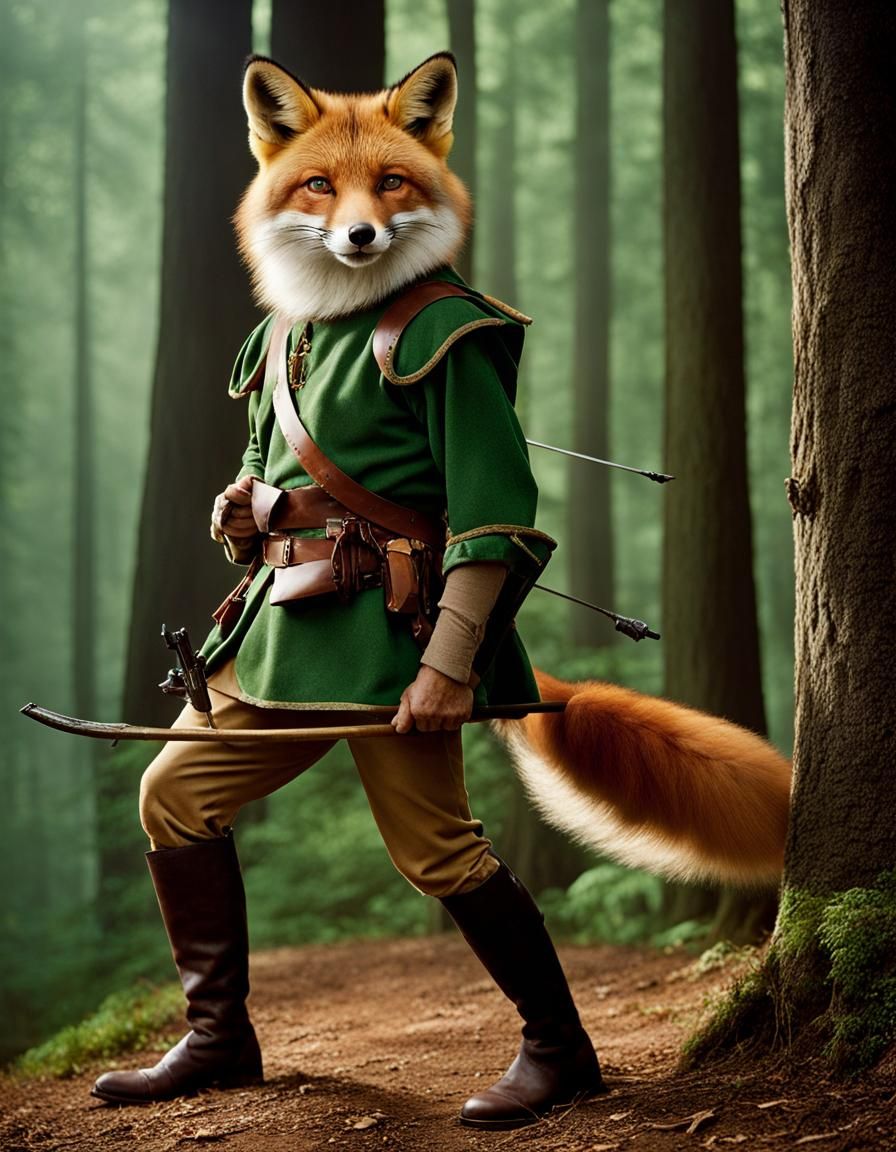 Fox as Robin Hood in 1960s Technicolor Style