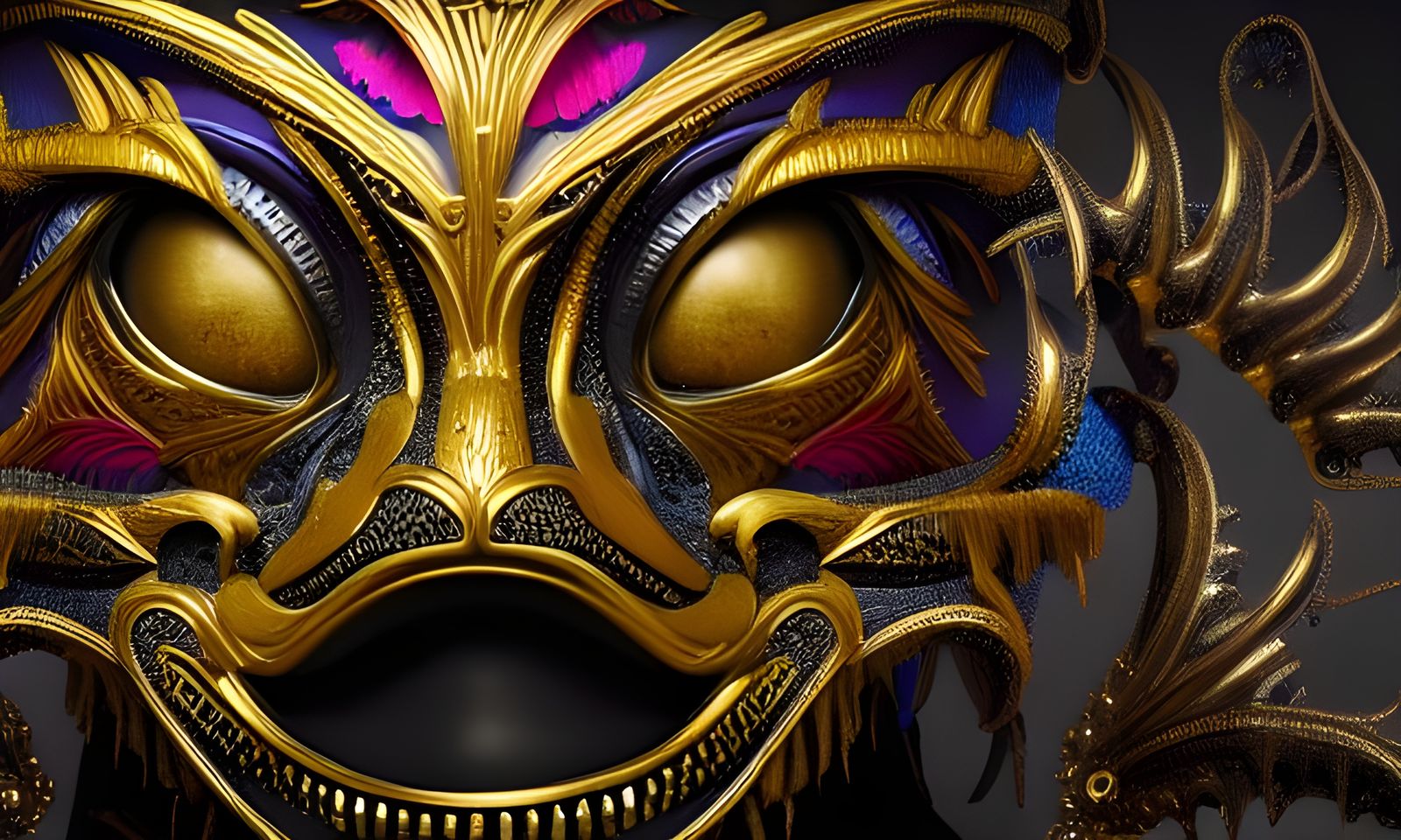 Elaborate Masquerade Mask in Photorealistic Style