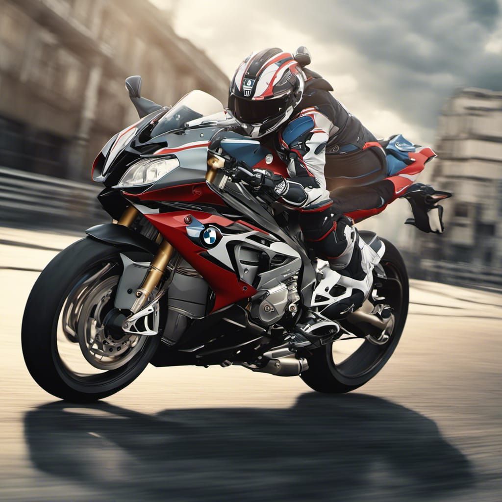 BMW S1000RR Motorcycle Matte Painting in 8k