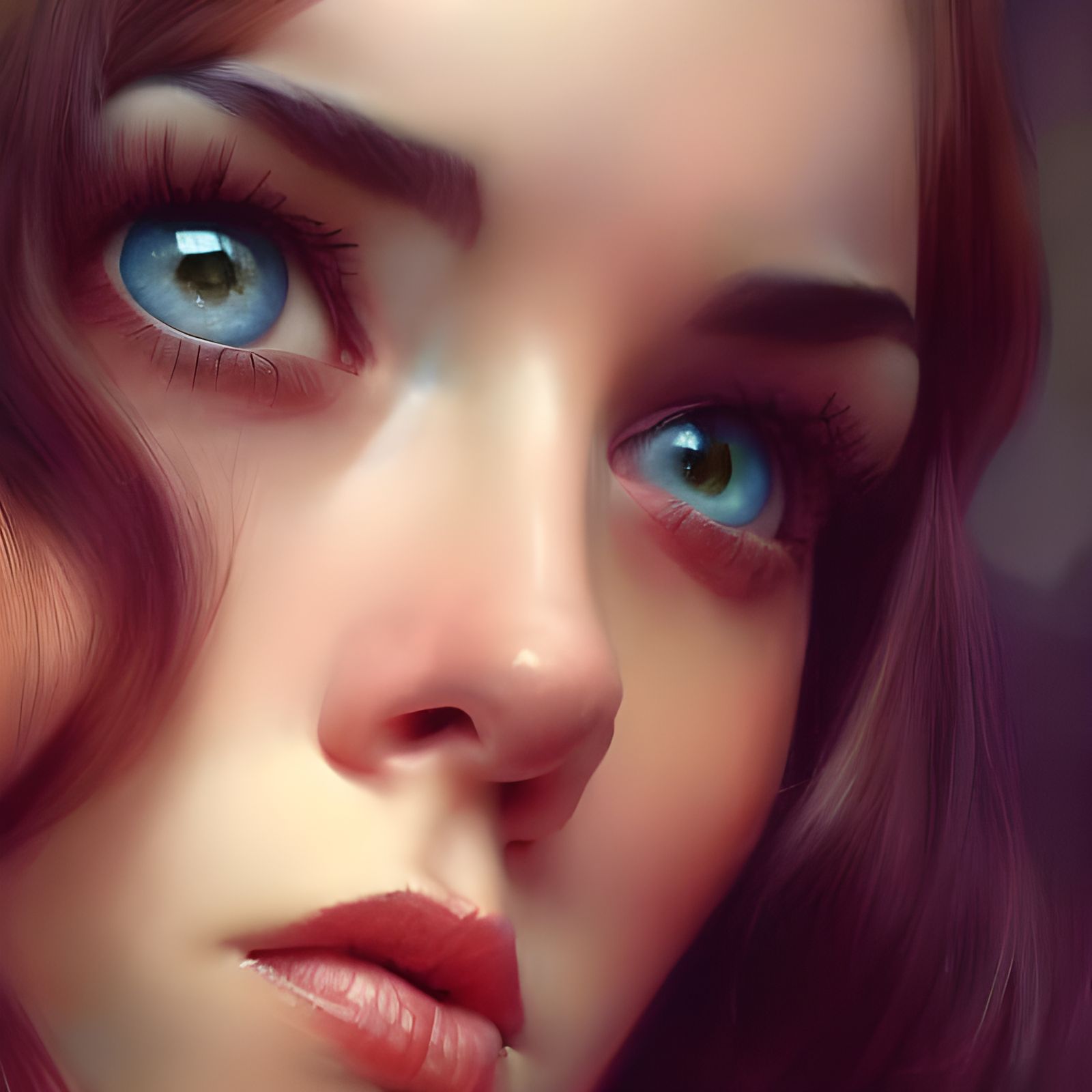 Detailed Portrait of a Gorgeous Woman in Digital Art Style
