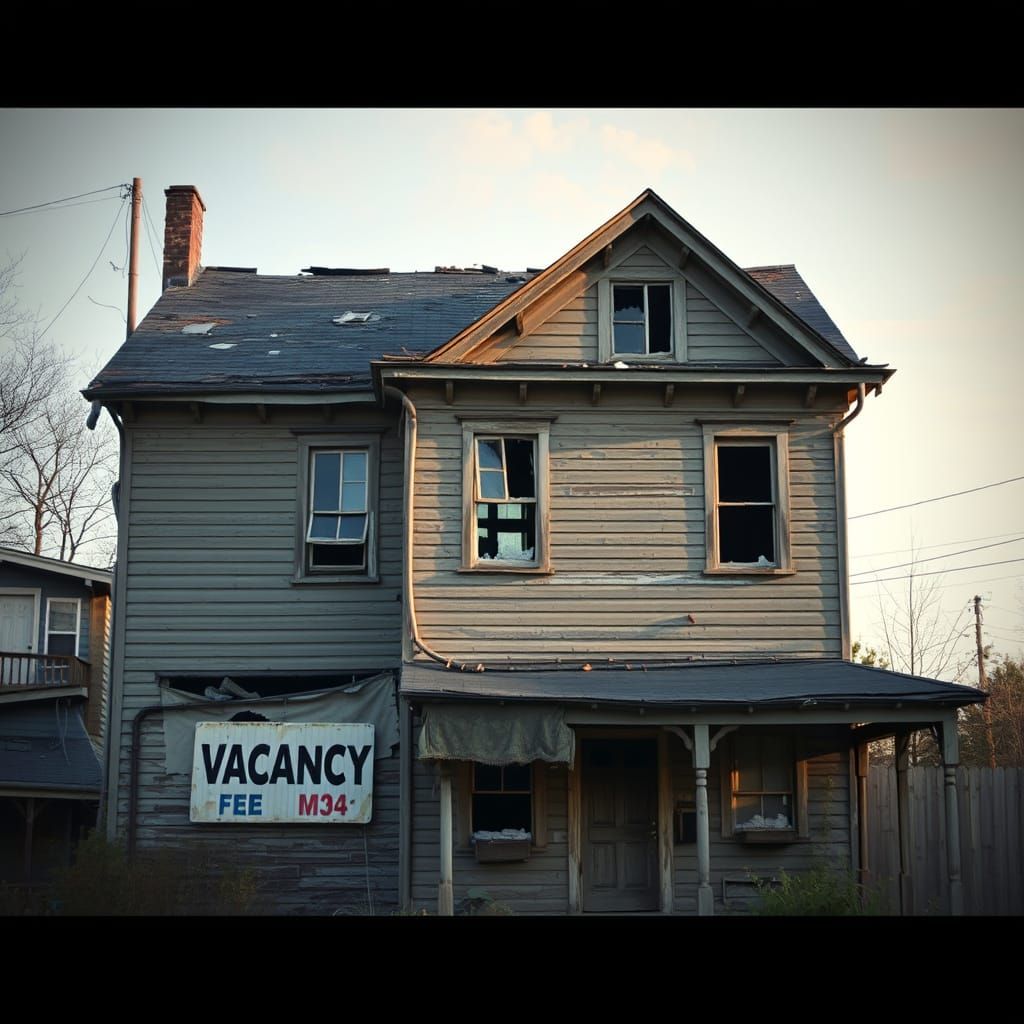 Abandoned Boarding House in Faded Glory, Inspired by Hopper ...