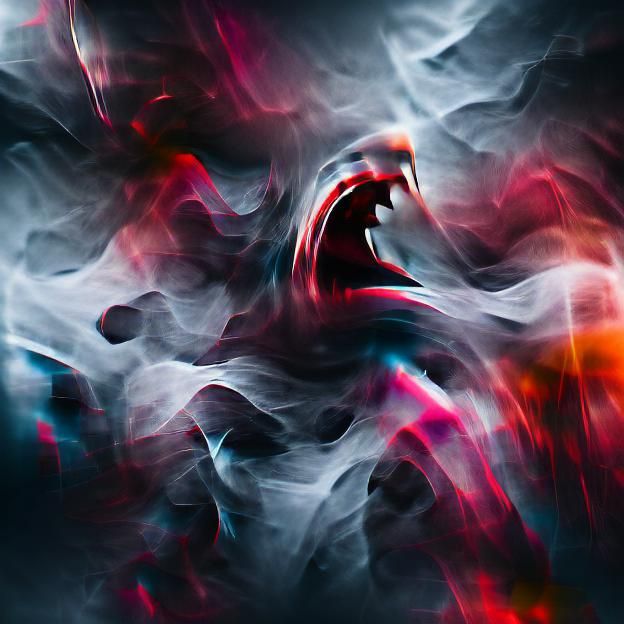 Abstract Depiction of Fear in 8K Resolution