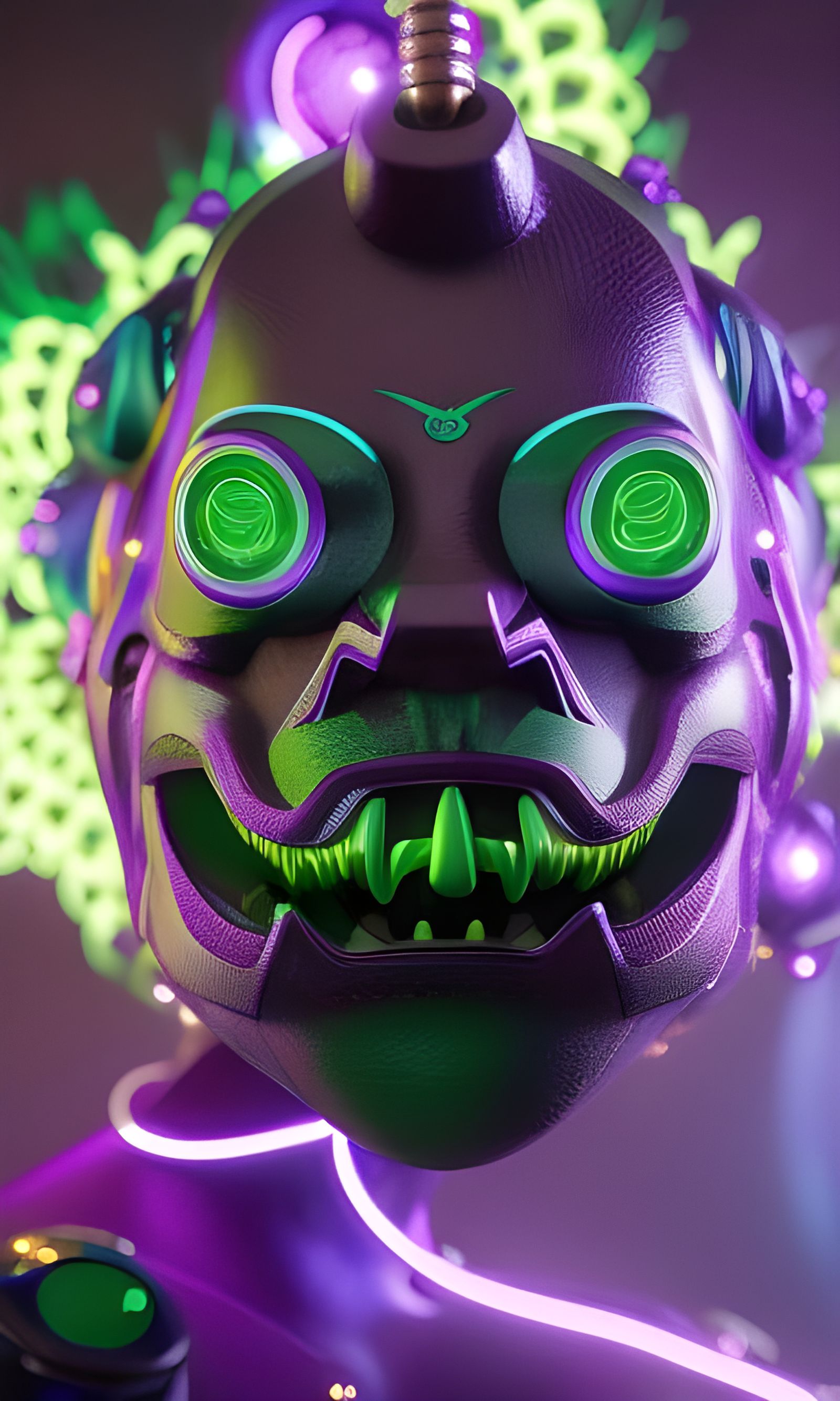 Electricity Personified in Rococo Fractal Style