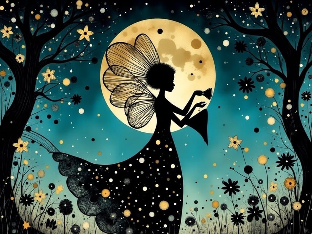 Whimsical Mozart Opera in Intricate Silhouette