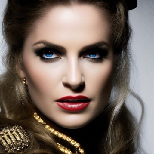 Dungeon Woman with Flogger, 1980s Style