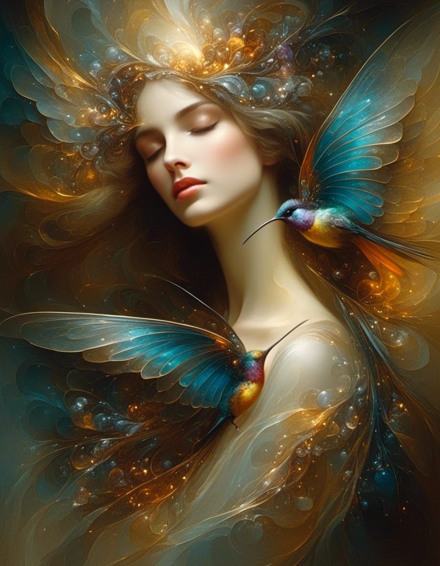 Optical Art Illusion with 3D Lines and Spheres