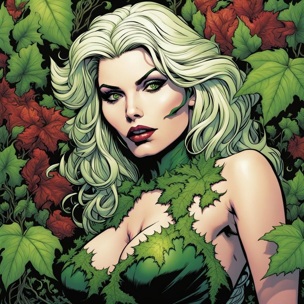 Debbie Harry as Poison Ivy Comic Book Art