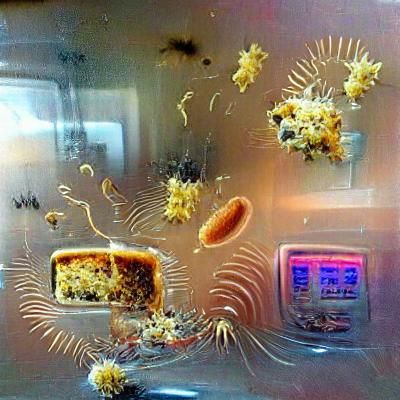 Surreal Microcosm Inside a Microwave