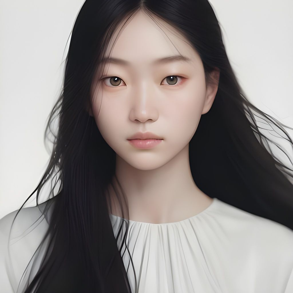 Radiant Portrait of a Young Korean Woman