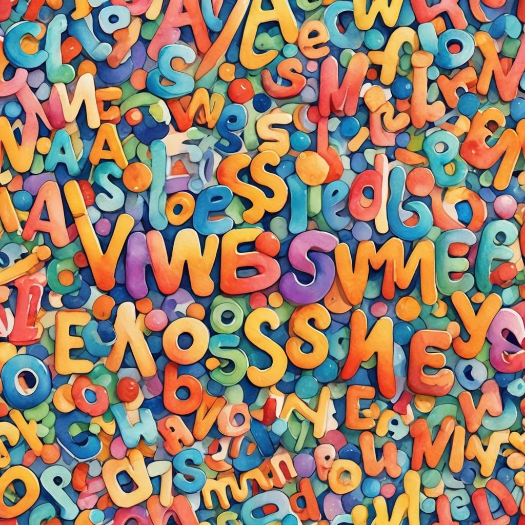 Vibrant Watercolor Typography of "Awesome" in Morning Light