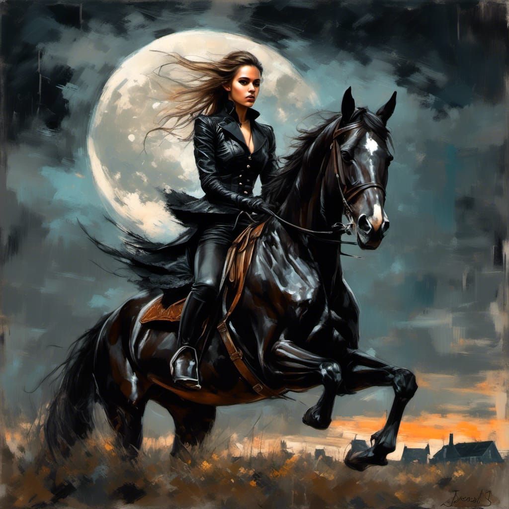 Jessica Alba on a horse