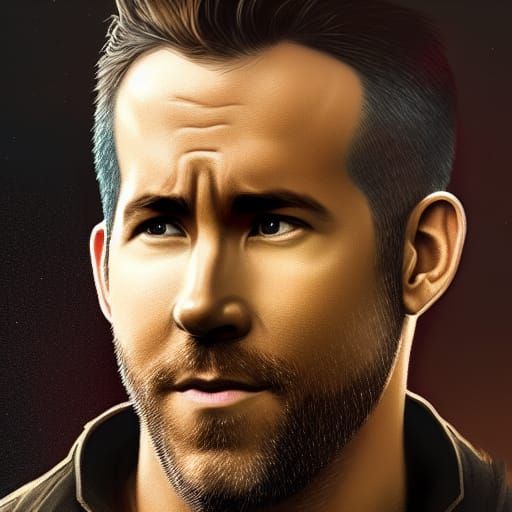 Detailed Portrait of Man with Dynamic Lighting