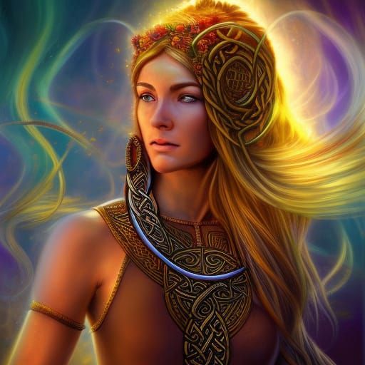 Celtic goddess Rhiannon