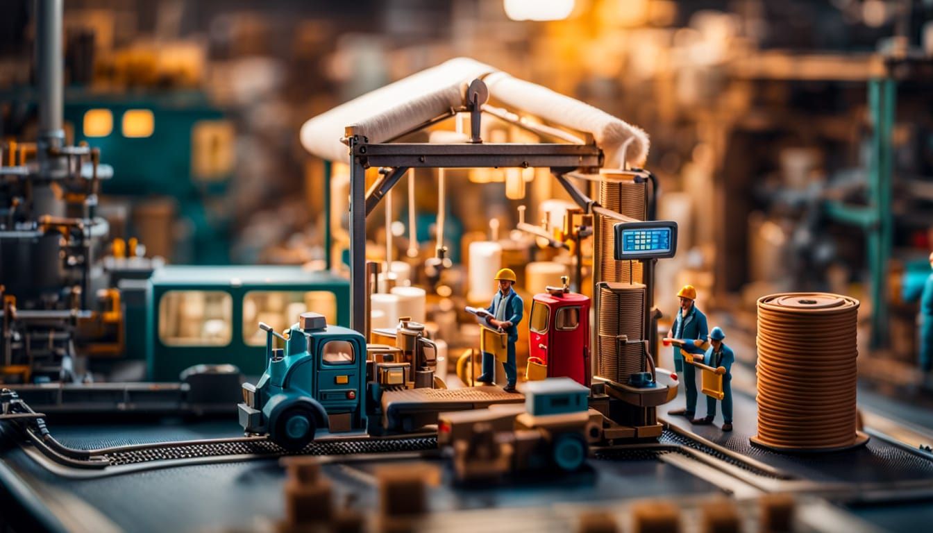 miniature toilet paper factory