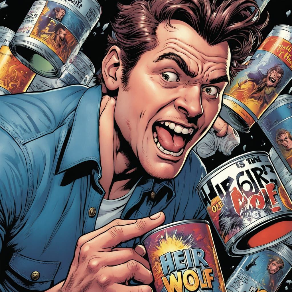 Heir of the Wolf in Comic Book Style