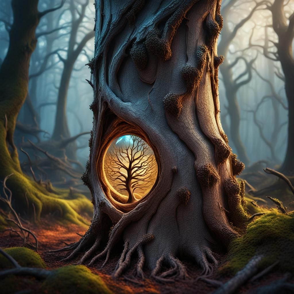 Mystical Thanator Seeds in Fantasy Forest