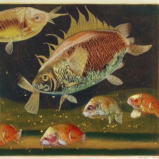 Monk Sculpts Fish Dish in Classical Style