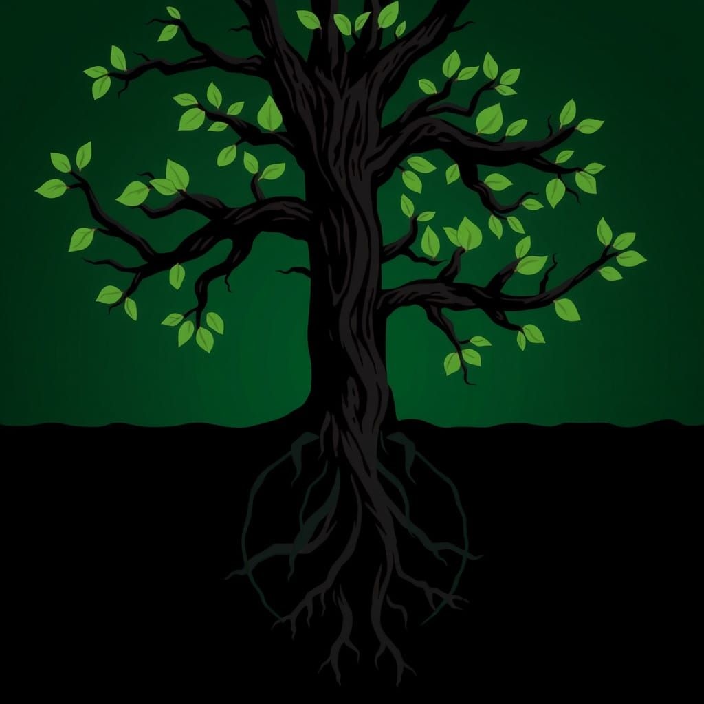 Root Flow: Instinctive Wisdom in an Abstract Style