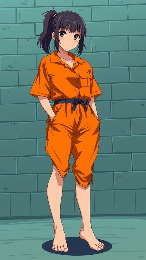 Anime Prisoner Goddess Captured in Cinematic Lighting