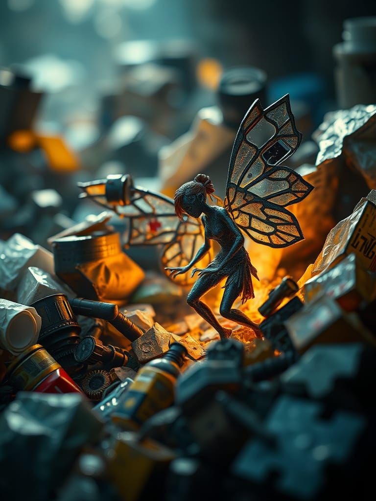 Industrial Fairy: Digital Matte Painting in Unreal Engine 5