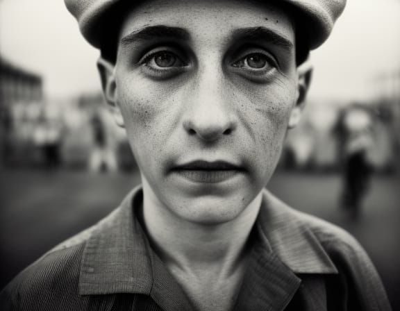 Coney Island Carnival Portrait in Cinematic Style