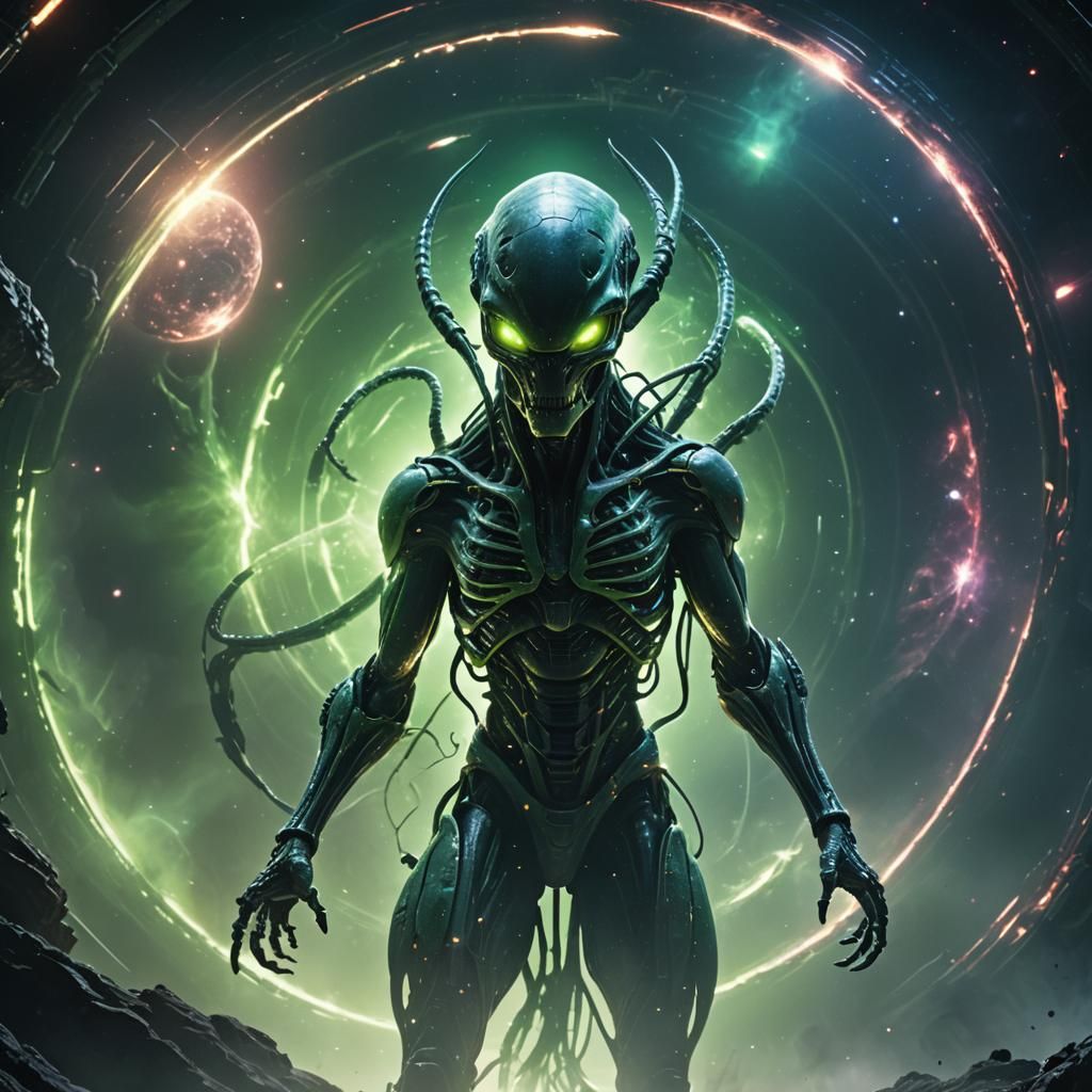 Alien and Predator Fusion Metamorphosis in 8K