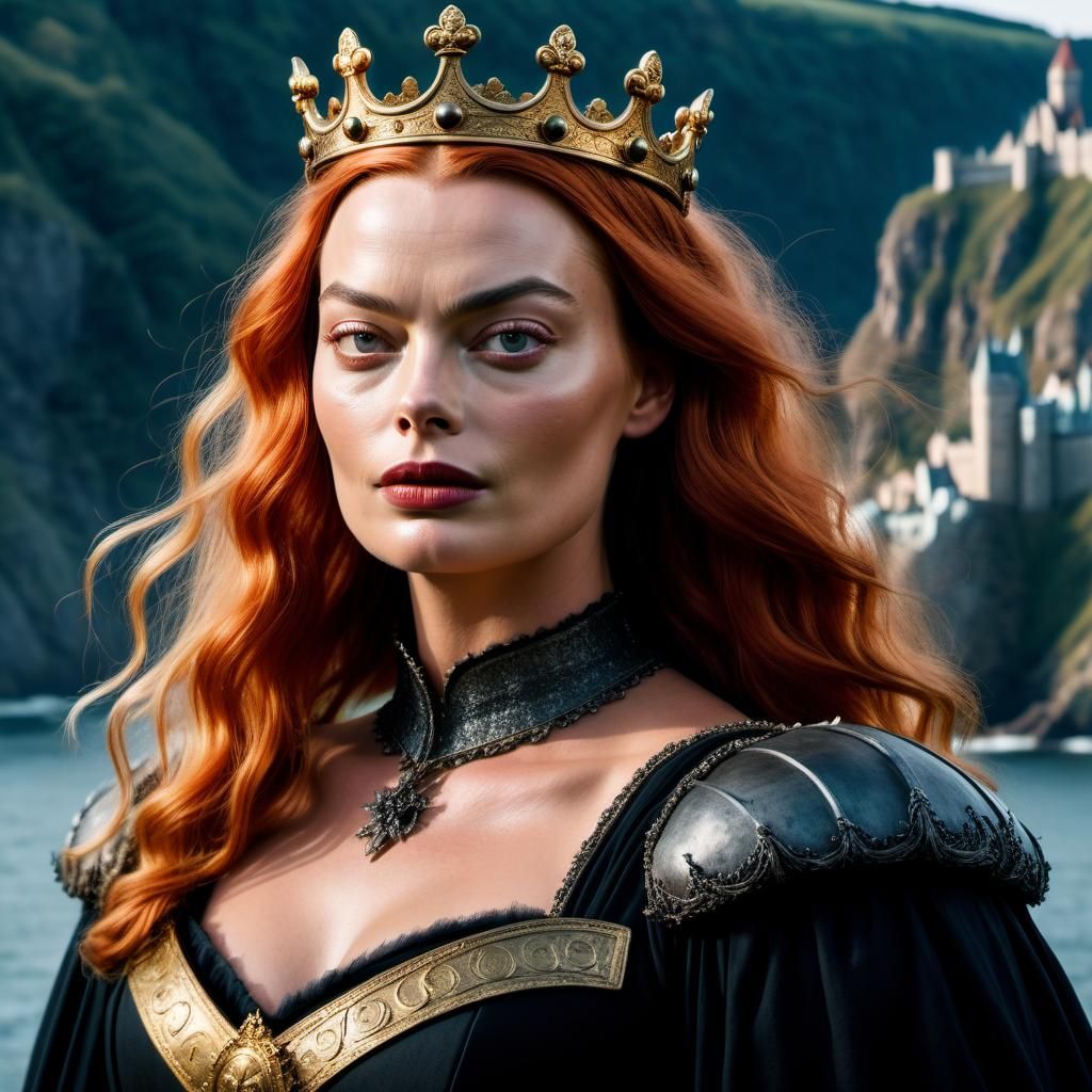 Brunhilde as Gothic Art Portrait with Red Hair