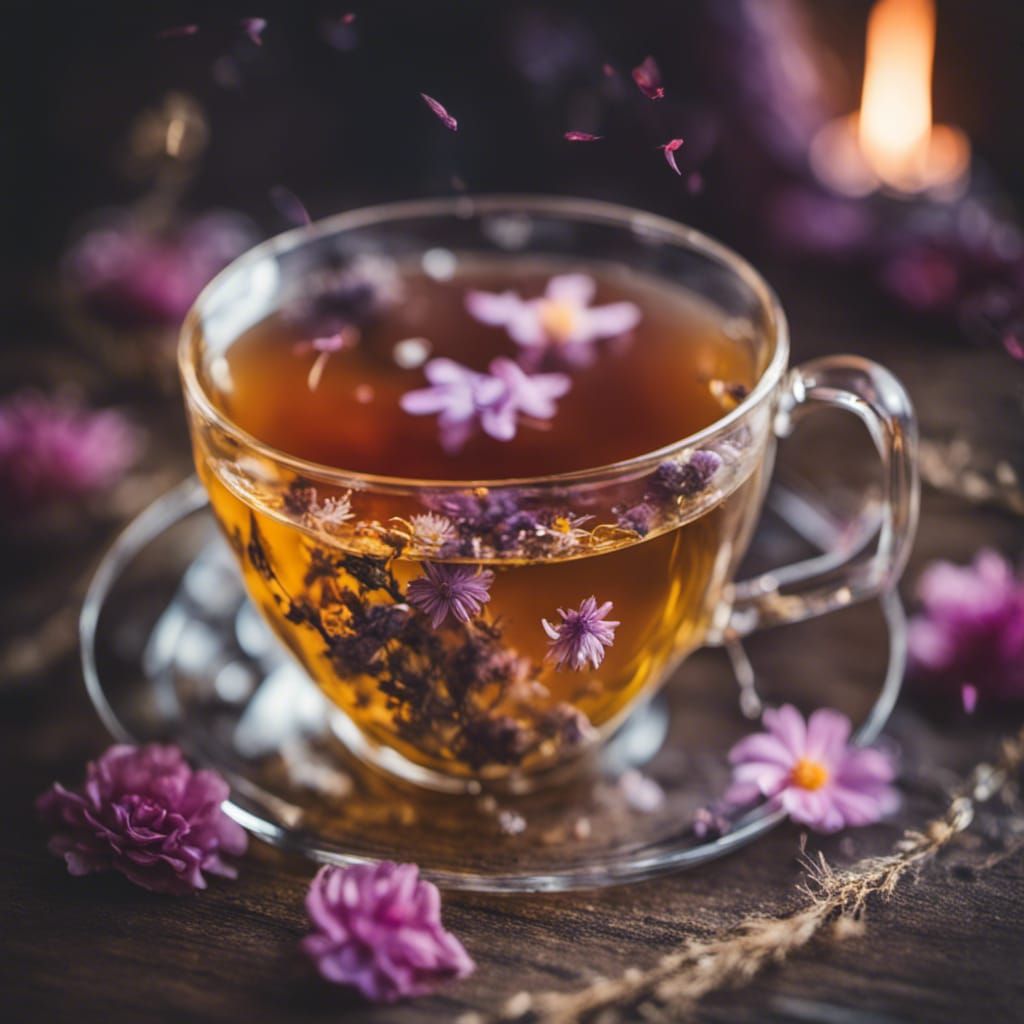 Magical Purple Flower & Herb Tea