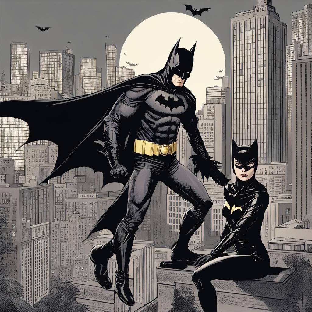 Batman and Catwoman: Digital Comic Art