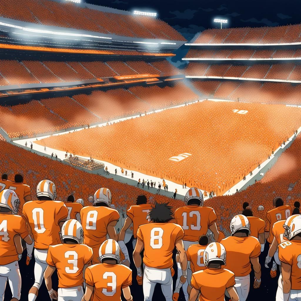 Tennessee Football Victory: Sea of Orange, Anime Art