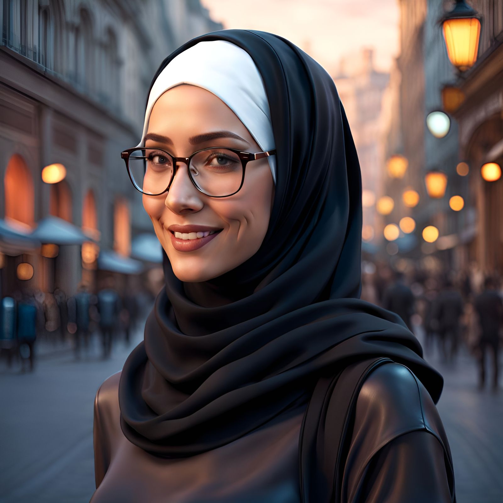 Beautiful Hijabi Student Portrait in 8k Resolution